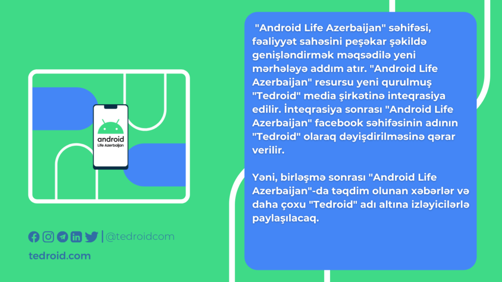 Android Life Azerbaijan Facebook paylaşımı