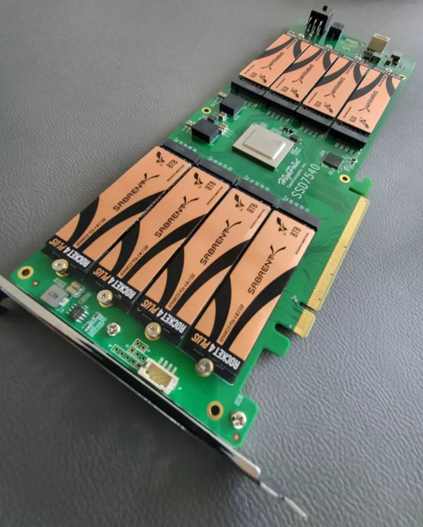 Sabrent 64TB-lıq SSD yuvası hazırladı
