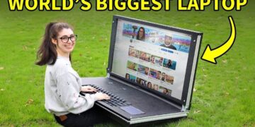 İki youtuber 45 kiloqramliq noutbuk hazirlayib