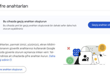 Google standart olaraq şifrəsiz