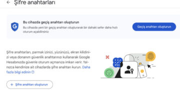 Google standart olaraq şifrəsiz