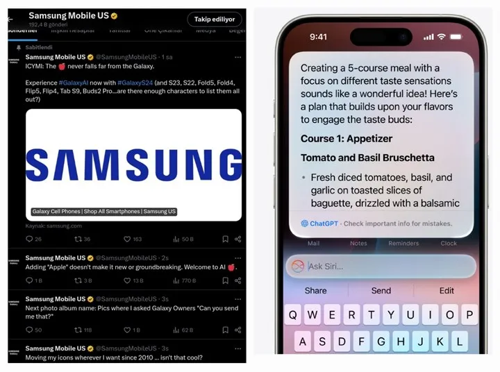 Samsung Apple