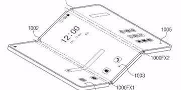 Samsung üçə qatlanan patenti