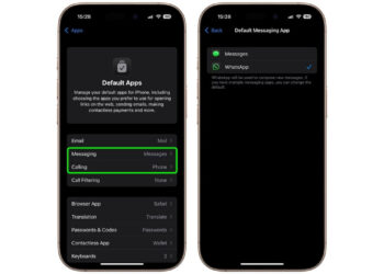 WhatsApp iPhone standart